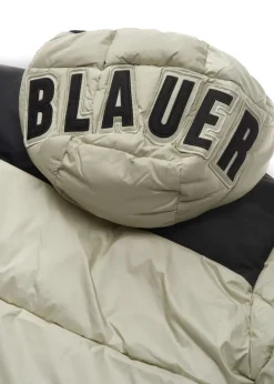 Blauer Kids Giubbino Beige con Patch Logo per Bambini
