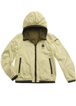 Blauer Kids Giubbino Reversibile Verde/Giallo Alkyris per Bambini