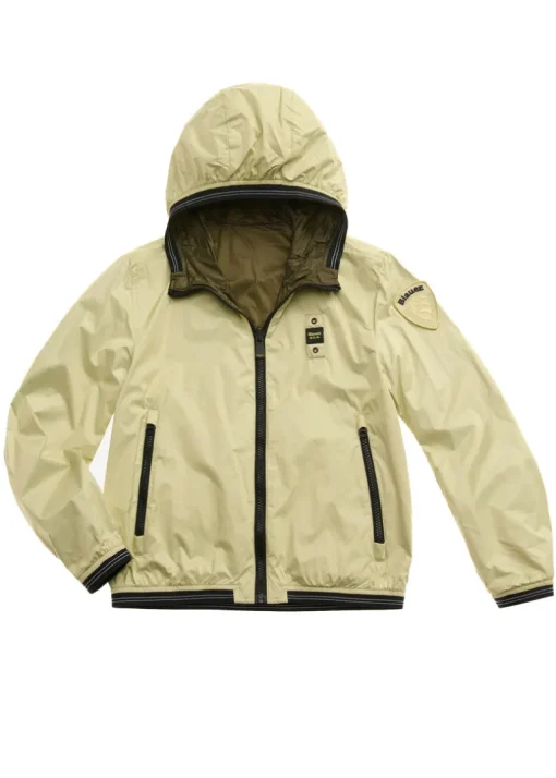 Blauer Kids Giubbino Reversibile Verde/Giallo Alkyris per Bambini