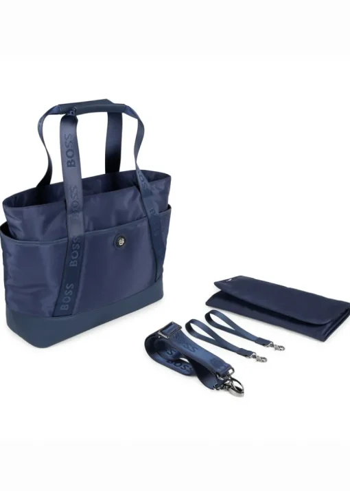 Boss Kids Borsa Mamma Blu con Fasciatoio