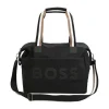 Boss Kids Borsa Mamma Nera con Fasciatoio per Neonati