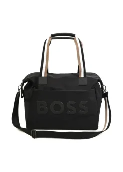 Boss Kids Borsa Mamma Nera con Fasciatoio per Neonati