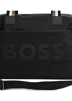 Boss Kids Borsa Mamma Nera con Fasciatoio per Neonati