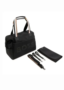 Boss Kids Borsa Mamma Nera con Fasciatoio per Neonati