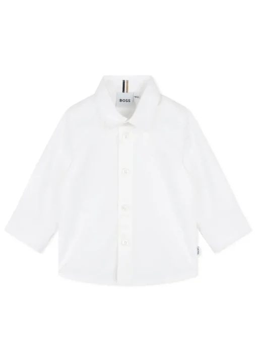 Boss Kids Camicia Bianca per Neonati
