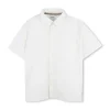 Boss Kids Camicia Bianca con Stampa All Over per Bambini