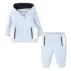 Boss Kids Completo Felpa con Pantaloni Celeste per Neonati