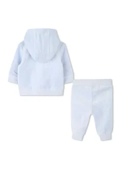 Boss Kids Completo Felpa con Pantaloni Celeste per Neonati