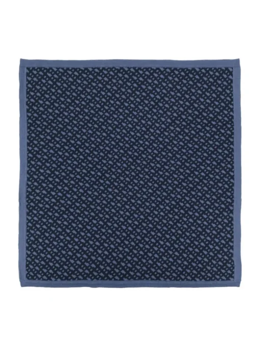 Boss Kids Coperta Monogram All-over Blu Marine