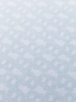 Boss Kids Coperta Monogram All-over Azzurro Cielo