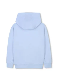Boss Kids Felpa con Cappuccio Celeste per Bambini