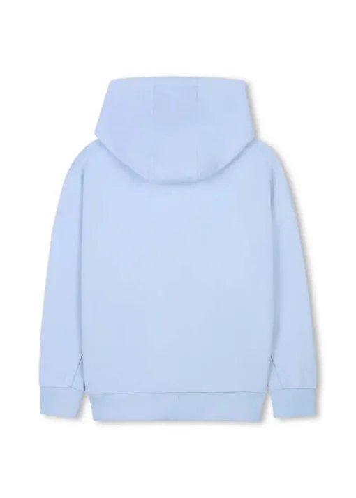 Boss Kids Felpa con Cappuccio Celeste per Bambini