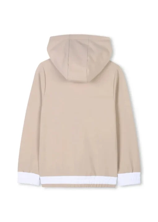 Boss Kids Giubbino a Vento Bianco/Beige per Bambini