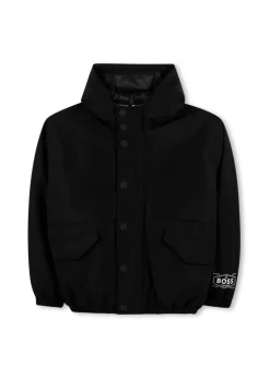 Boss Kids Giubbino Nero con Logo per Bambini