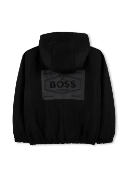 Boss Kids Giubbino Nero con Logo per Bambini