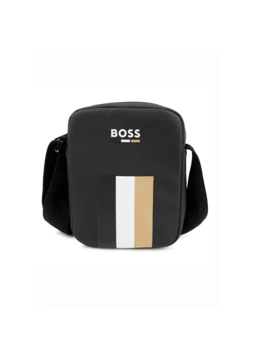 Boss Kids Marsupio Nero con Logo per Bambini