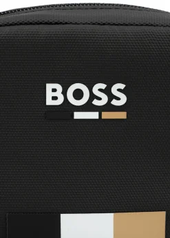 Boss Kids Marsupio Nero con Logo per Bambini