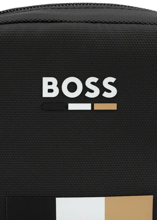 Boss Kids Marsupio Nero con Logo per Bambini