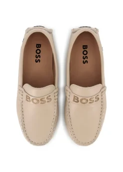 Boss Kids Mocassini Beige per Bambini