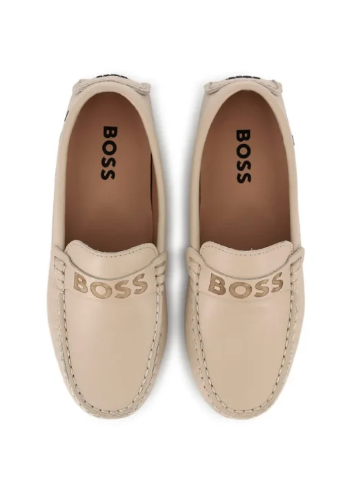 Boss Kids Mocassini Beige per Bambini