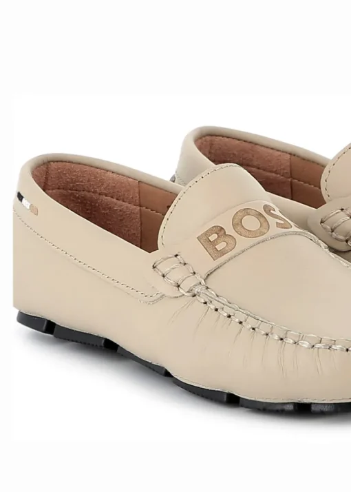 Boss Kids Mocassini Beige per Bambini