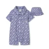 Boss Kids Pagliaccetto con Cappellino Blu BB per Neonati