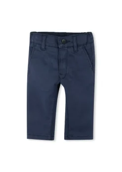 Boss Kids Pantaloni Blu Monocromo per Neonati