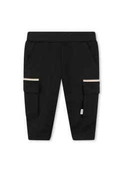 Boss Kids Pantaloni Neri con Tasconi per Neonati
