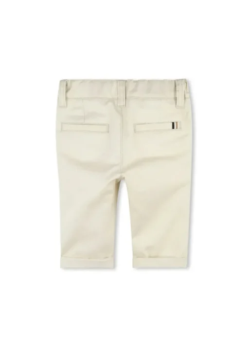 Boss Kids Pantaloni Sabbia Chiari per Neonati