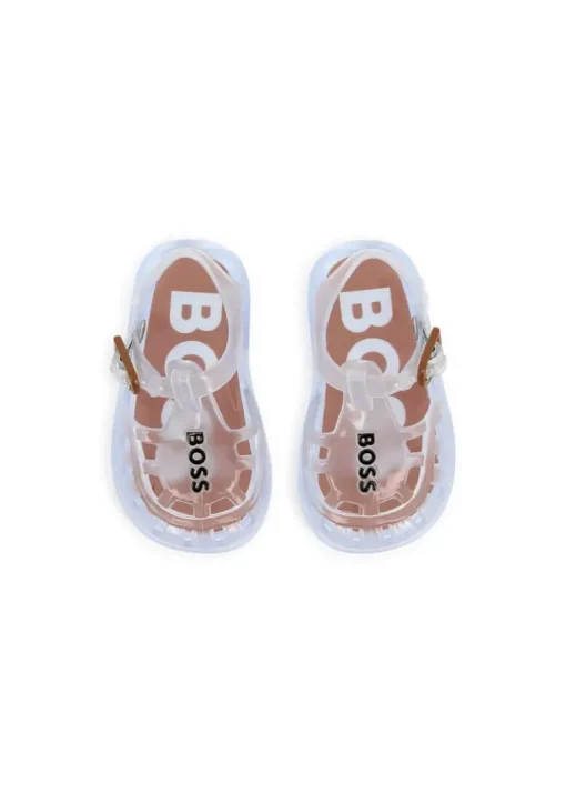Boss Kids Sandali Trasparenti con Logo per Neonati