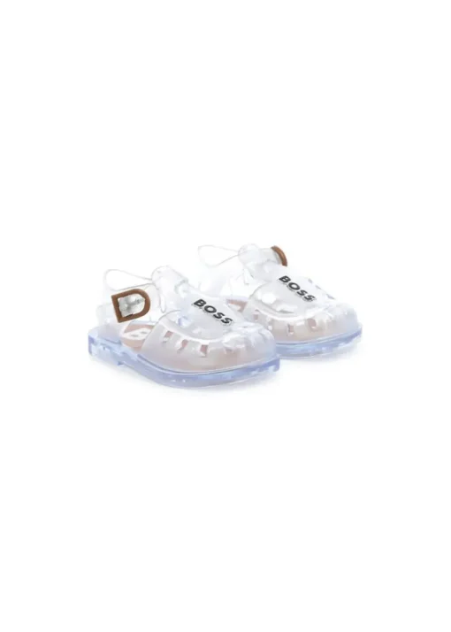 Boss Kids Sandali Trasparenti con Logo per Neonati