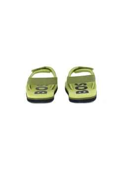 Boss Kids Sandali Verdi Pull On con Logo Neonati