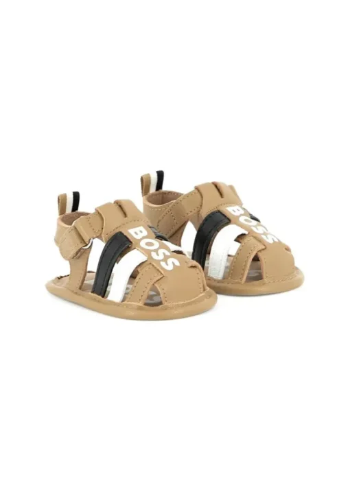 Boss Kids Sandalo Biscotto con Logo per Neonati