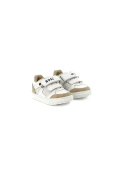 Boss Kids Scarpe Bianche/Beige per Neonati
