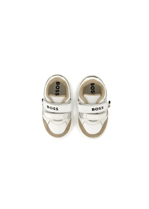 Boss Kids Scarpe Bianche/Beige per Neonati