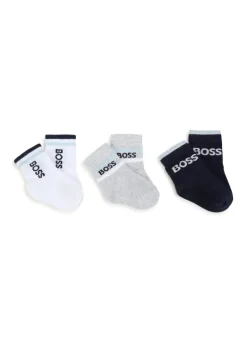 Boss Kids Set Calzini in 3 Colori per Neonati