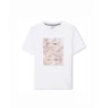 Boss Kids T-shirt Bianca con Stampa per Neonati