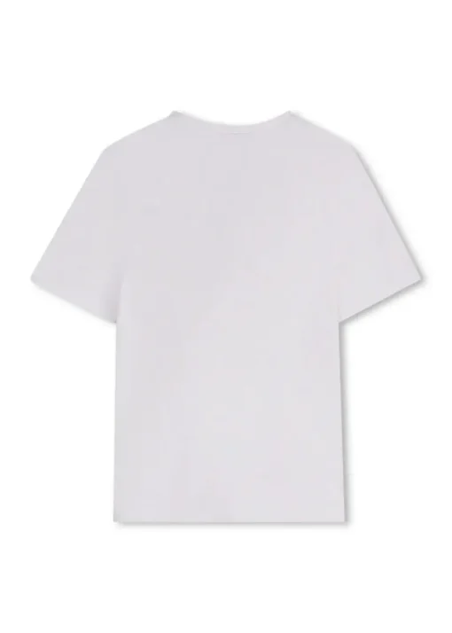 Boss Kids T-shirt Bianca con Stampa Boss per Bambini