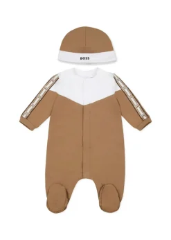 Boss Kids Tutina Biscotto con Cappellino per Neonati