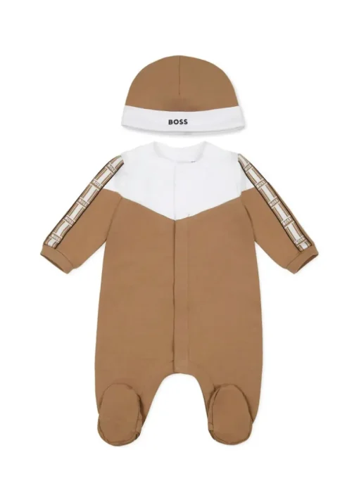 Boss Kids Tutina Biscotto con Cappellino per Neonati