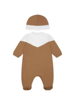 Boss Kids Tutina Biscotto con Cappellino per Neonati