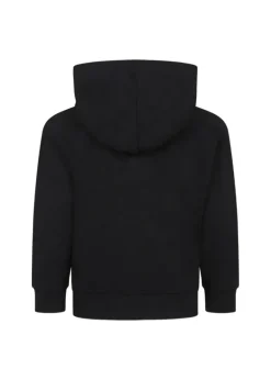 Calvin Klein Kids Felpa con Cappuccio Nera con Logo per Bambini