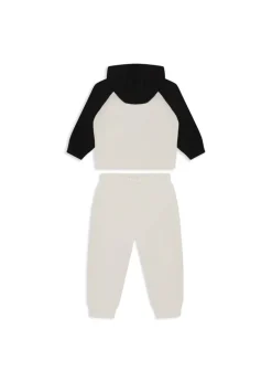 Calvin Klein Kids Felpa con Pantaloni Beige per Neonati