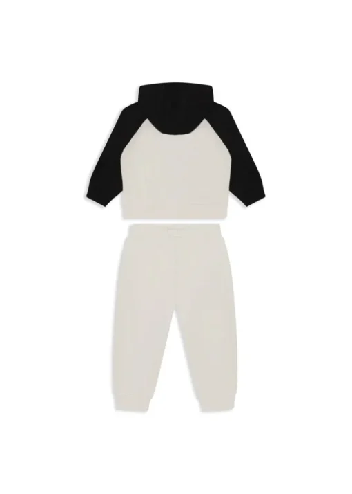 Calvin Klein Kids Felpa con Pantaloni Beige per Neonati