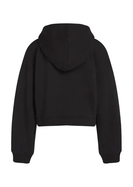 Calvin Klein Kids Felpa Nera con Cappuccio per Bambini