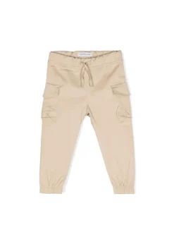 Calvin Klein Kids Pantaloni Beige Stile Cargo per Neonati