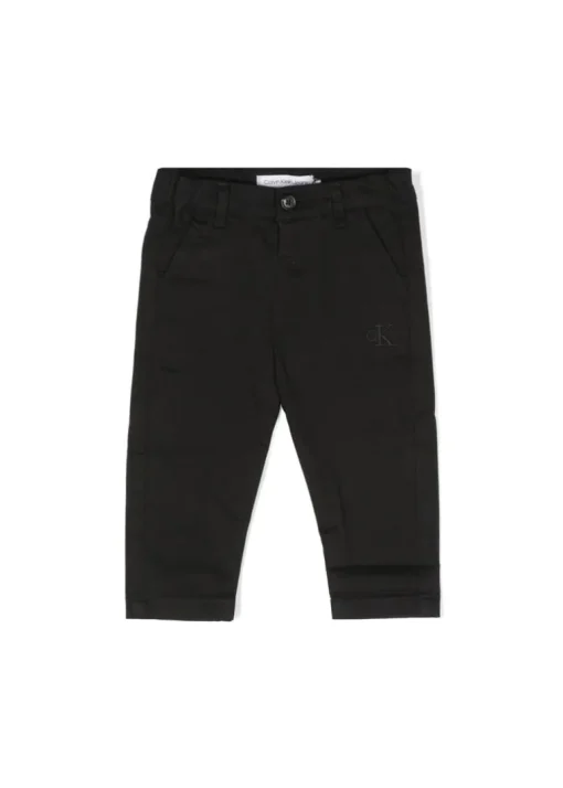 Calvin Klein Kids Pantaloni Neri per Neonati