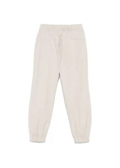 Calvin Klein Kids Pantaloni Parachute Beige per Bambini
