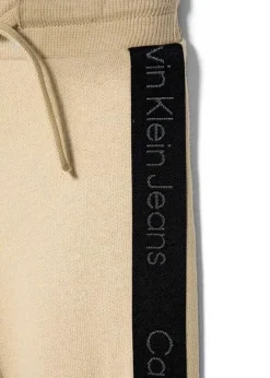 Calvin Klein Kids Pantaloni in Tuta Beige per Neonati