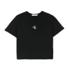 Calvin Klein Kids T-shirt Nera con Micro Logo per Bambini